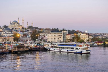 İstanbul, 14 Ekim 2019. Asya ve Avrupa kıtaları arasında rüya şehri. İstanbul 'dan şehir manzarası