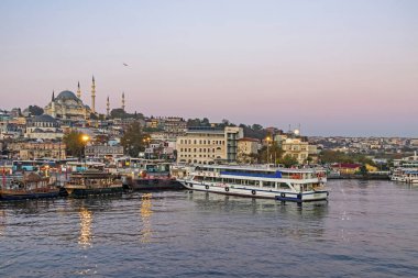 İstanbul, 14 Ekim 2019. Asya ve Avrupa kıtaları arasında rüya şehri. İstanbul 'dan şehir manzarası