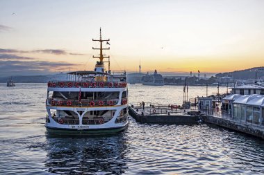 İstanbul, 14 Ekim 2019. Asya ve Avrupa kıtaları arasında rüya şehri. İstanbul 'dan şehir manzarası
