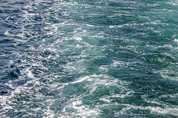 Turkusowe Kolorowe Morze Fale — Zdjęcie stockowe