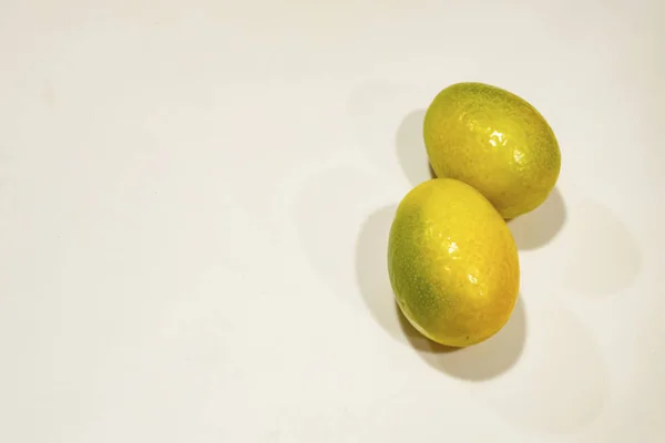 Close Kumquat Fruits White Background — Stock Photo, Image
