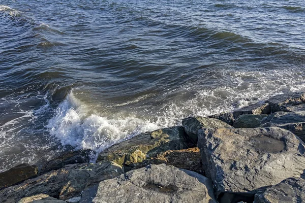 Скелі Хвиля Морській Стороні — стокове фото