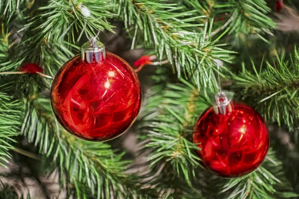 Close Christmas Ornaments New Year — Stock Photo, Image