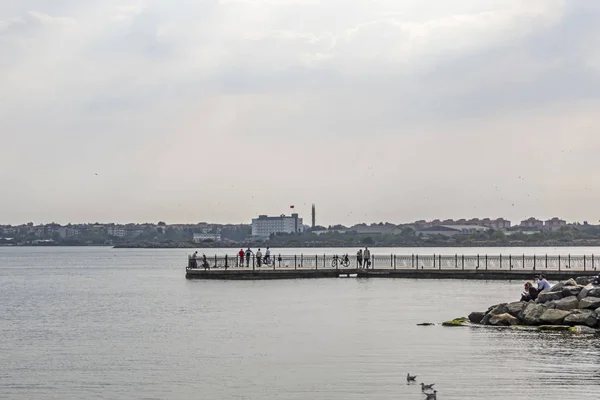 Atakoy Istanbul Turkije December 2019 Algemeen Uitzicht Met Moderne Historische — Stockfoto