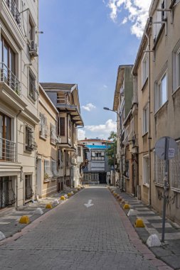 Kadiköy, İstanbul, 14 Eylül 2019 Kadiköy 'deki eski ve tarihi ahşap evlerin manzarası.