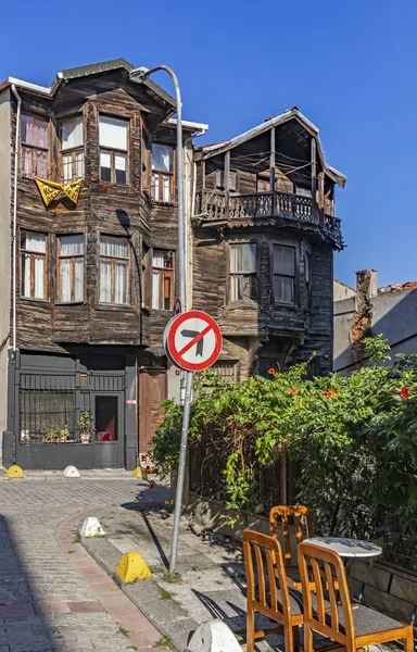 Kadikoy Istanbul Turkey September 2019 View Old Historic Wooden Houses — ストック写真