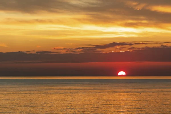 Solnedgång Havet Marmara Istanbul — Stockfoto