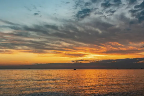 Západ Slunce Moři Marmara Istanbulu — Stock fotografie