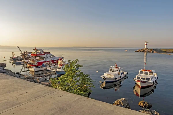 Kumkapi Istanbul Peru Julho 2019 Vista Mar Costa Kumkapi Com — Fotografia de Stock