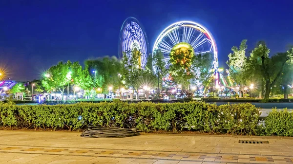 Ankara Kalkoen 2019 Nacht Uitzicht Vanaf Jeugdpark Ankara Met Pret — Stockfoto