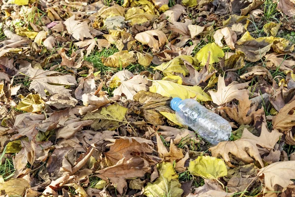 Botellas Plástico Naturaleza Contaminación Ambiental — Foto de Stock