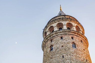 beyoğlu, istanbul, hindi-ocak 4.20.harici görünüm Beyoğlu 'nun Beyoğlu ilçesindeki galata kulesinden İstanbul tarihi ve turistik ikonu.
