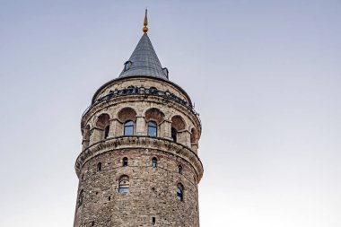 beyoğlu, istanbul, hindi-ocak 4.20.harici görünüm Beyoğlu 'nun Beyoğlu ilçesindeki galata kulesinden İstanbul tarihi ve turistik ikonu.