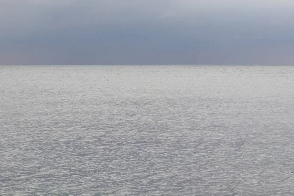 Θέα Θάλασσα Marmara Κατά Χειμερινή Περίοδο Και Συννεφιά Ορίζοντα — Φωτογραφία Αρχείου