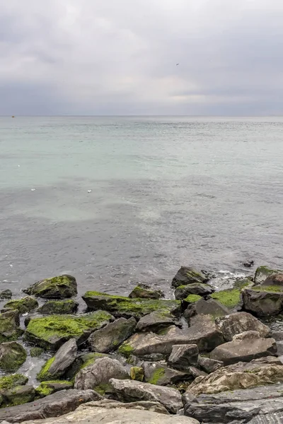 Vista Sul Mare Marmara Nella Stagione Invernale Tempo Nuvoloso Con — Foto Stock