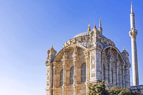 Ortakoy Istanbul Turquie Janvier 2020 Mosquée Ortakoy Est Située Sur — Photo