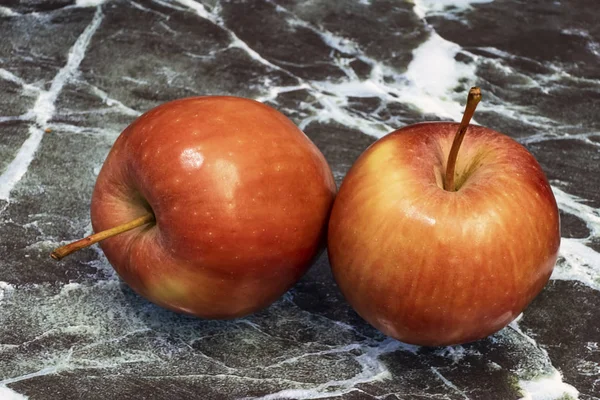 Nahaufnahme Bereit Rote Äpfel Auf Hintergrund Essen — Stockfoto