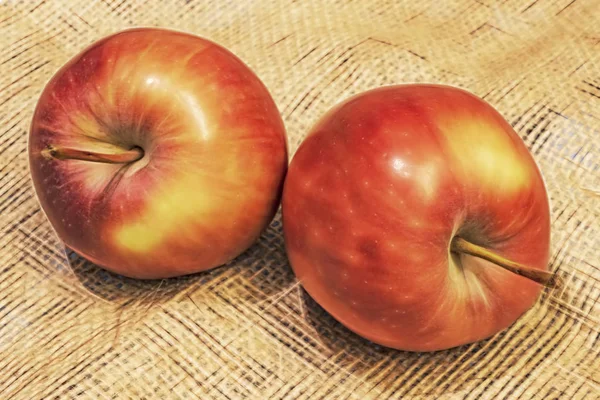 Nahaufnahme Bereit Rote Äpfel Auf Hintergrund Essen — Stockfoto