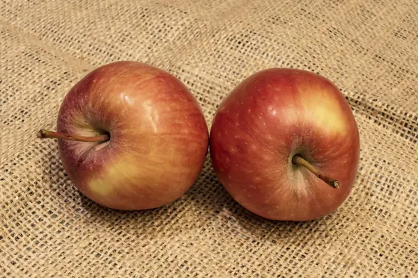 Nahaufnahme Bereit Rote Äpfel Auf Hintergrund Essen — Stockfoto