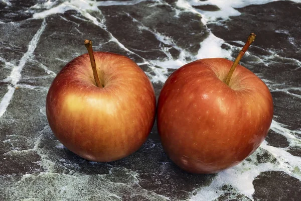 Nahaufnahme Bereit Rote Äpfel Auf Hintergrund Essen — Stockfoto