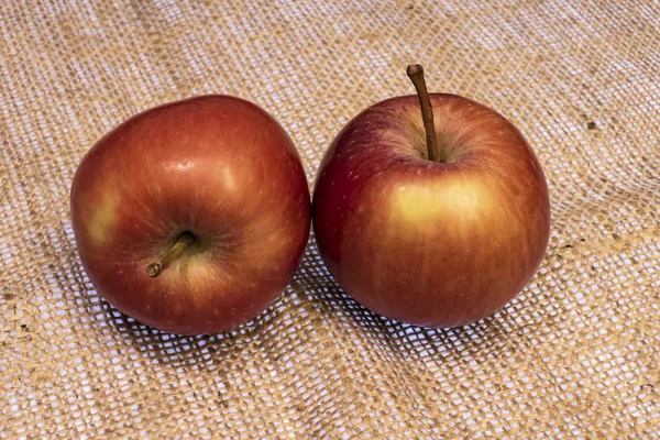 Nahaufnahme Bereit Rote Äpfel Auf Hintergrund Essen — Stockfoto