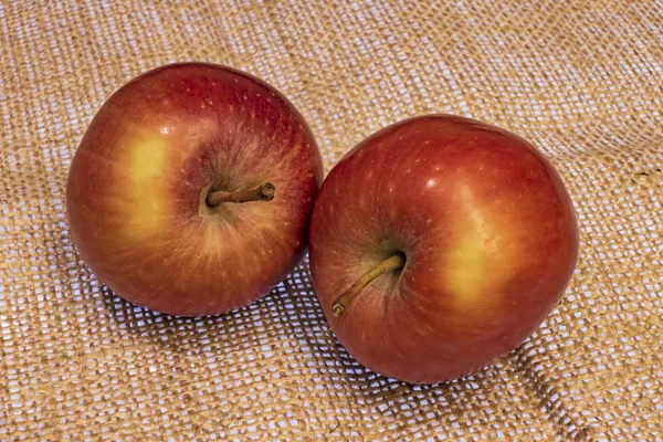 Nahaufnahme Bereit Rote Äpfel Auf Hintergrund Essen — Stockfoto