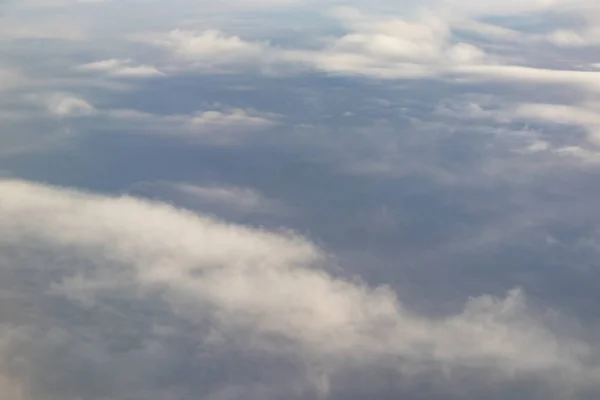 Ciel Paysage Nuages Depuis Fenêtre Avion Haute Altitude — Photo