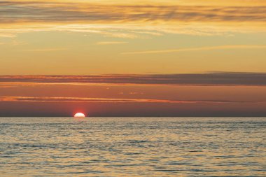 İstanbul, Mara Denizi 'nde gün batımı