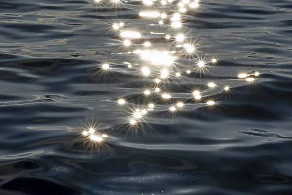 Evening Sun Sparkles Sea — 스톡 사진