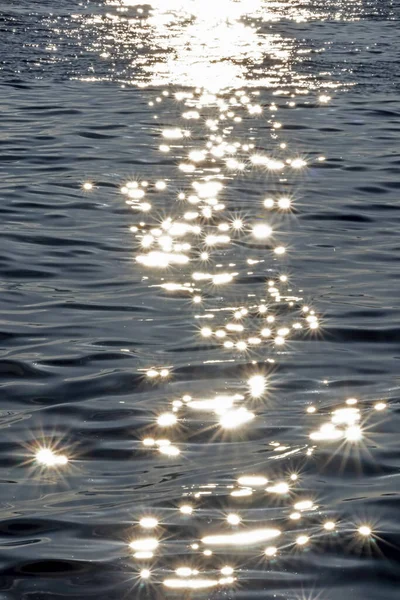 Evening Sun Sparkles Sea — 스톡 사진