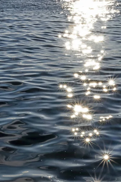 Evening Sun Sparkles Sea — 스톡 사진