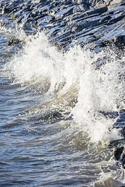 Скелі Морські Хвилі Березі Моря — стокове фото