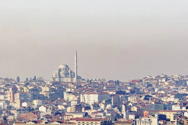 Istanbul Turkey Fefebruary 2020 Istanbul View Sishane Mosque Historical Modern — стоковое фото