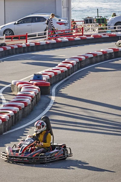 플로라 Florya 이스탄불 Istanbul 칠면조 Turkey February 2020 Kart Karting — 스톡 사진