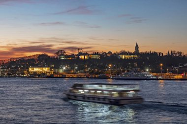 İstanbul, 26 Şubat 2020. İstanbul 'dan manzara ve şehir manzarası gün doğumunda ve sabahın erken saatlerinde.