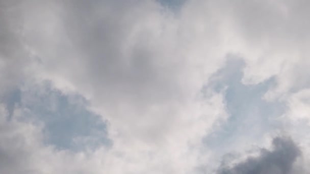Luftbewegungen Himmel Bei Trübem Wetter — Stockvideo