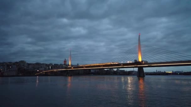 Unkapani Istanbul Dinde Mars 2020 Vue Goldenhorn Tôt Matin Avec — Video