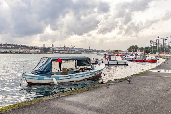 Balat Istanbul Turkey March 2020 Golden Horn Also Known Its — стоковое фото