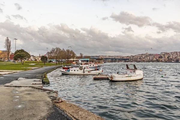 Balat Istanbul Kalkon Marsch 2020 Golden Horn Också Känd Sitt — Stockfoto