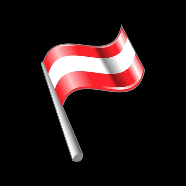 Vlag realistische vector — Stockvector