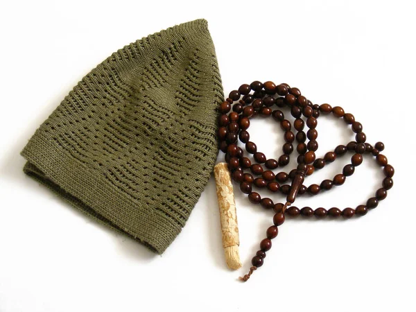 Tassel dan rosario digunakan dalam doa Islam — Stok Foto