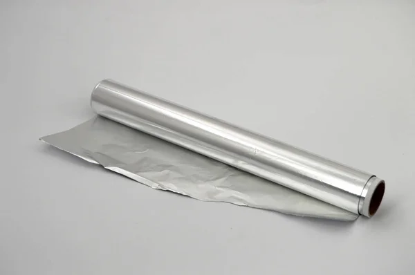 Aluminum foil for kitchen stock pictures — Stock Photo, Image