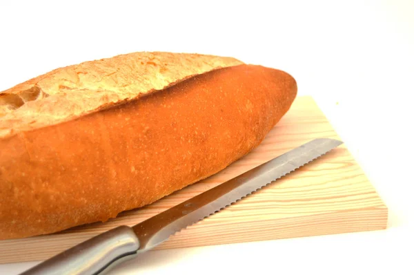 面包和面包刀图片 — 图库照片