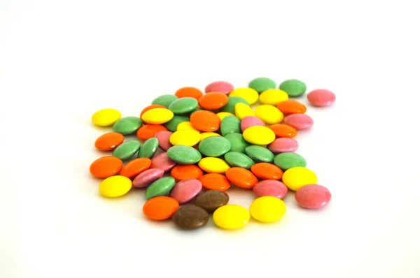 Renkli küçük çikolata şeker — Stok fotoğraf