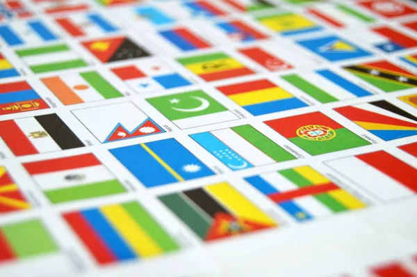 Atlases and state flags, world, state flags, world — стоковое фото