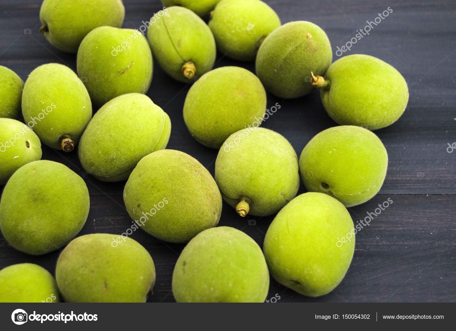 Unripe apricot sour apricot green apricot raw apricot