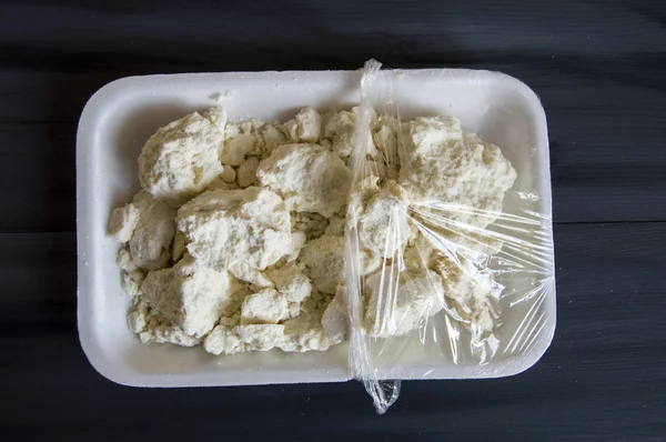 Queijo, peru queijo especial, sedimento, queijo embalado, embalado imagens de queijo — Fotografia de Stock