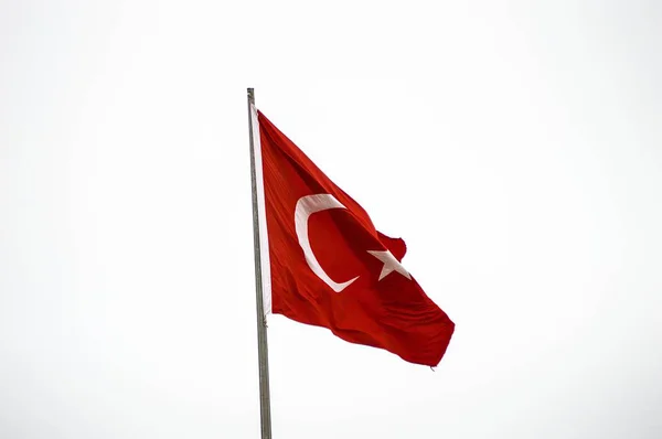 Bandera de la República de Turquía de las banderas de los estados del mundo —  Fotos de Stock