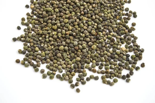 Bereit, sehr klar mit weißem hinterem Boden Okra-Samen zu pflanzen, Okra-Samen im Teller, — Stockfoto