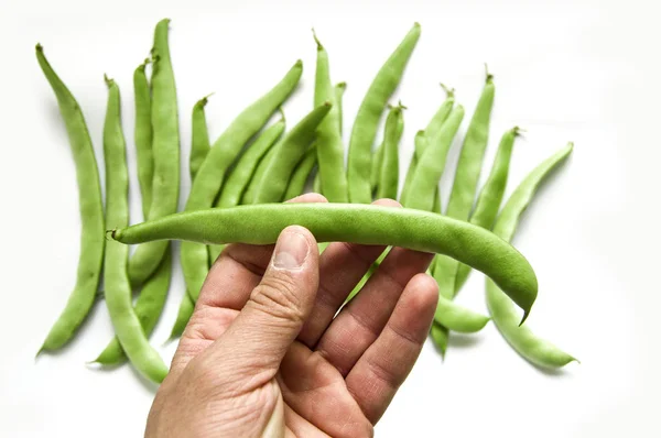 Abundante fuente de fibra de frijol verde para la salud — Foto de Stock